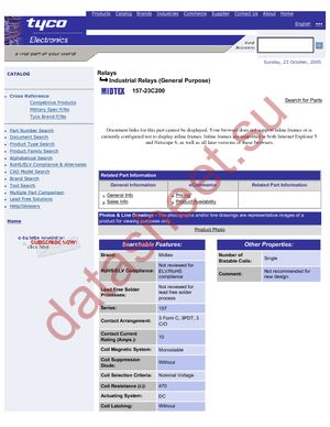 157-23C200 datasheet  